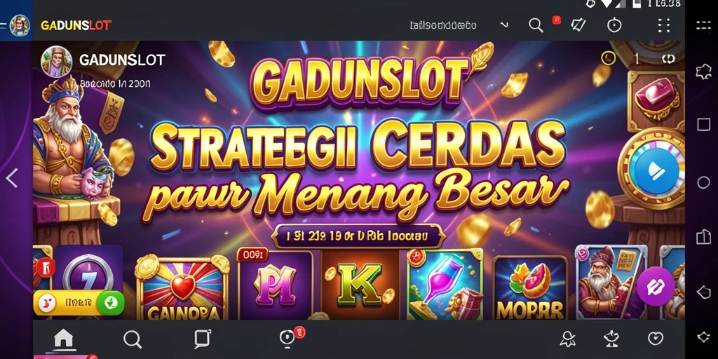 Gameplay GADUNSLOT yang menantang dengan strategi cerdas.