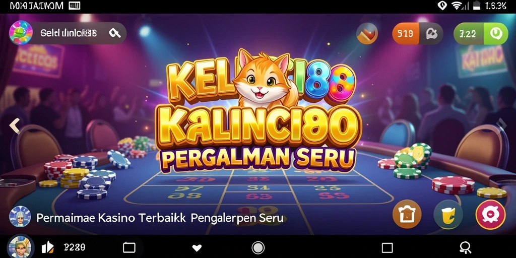 Screenshot KELINCI88 menampilkan gameplay seru dalam suasana kasino.