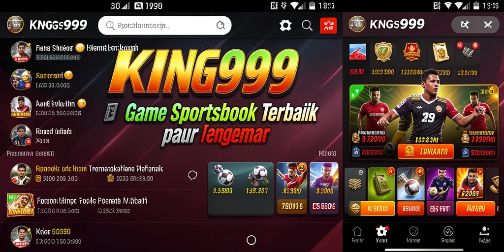 Tampilan gameplay KING999 yang dinamis dan menarik untuk taruhan olahraga.