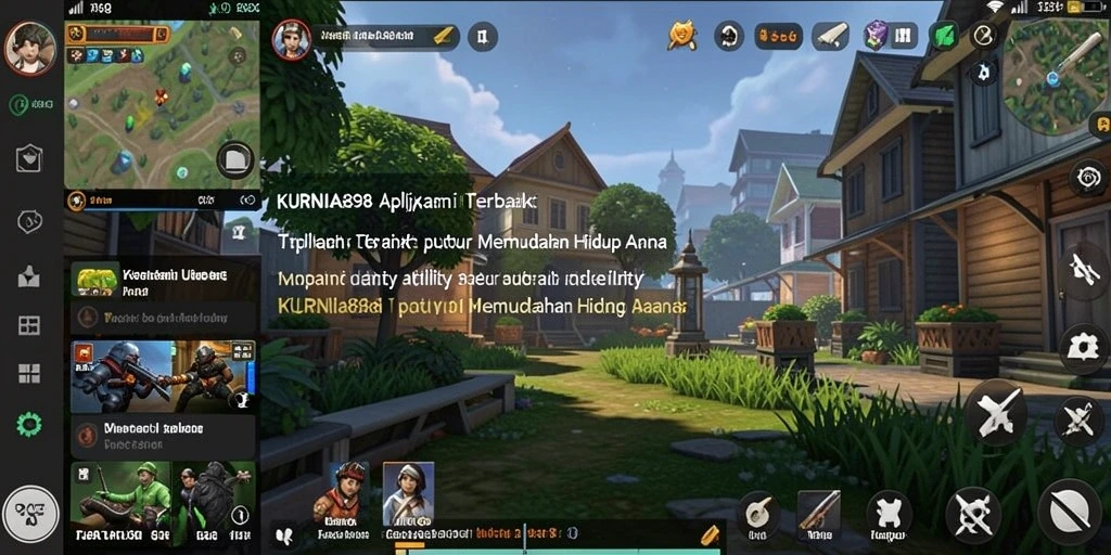 Tampilan antarmuka pengguna KURNIA898 yang modern dan intuitif.