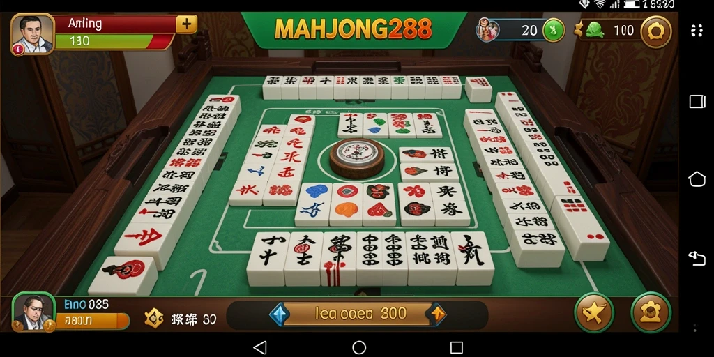 Tampilan gameplay seru dari MAHJONG288 dengan suasana Bingo yang menarik.