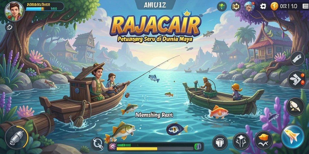 Tangkapan ikan yang fantastis dalam gameplay RAJACAIR.