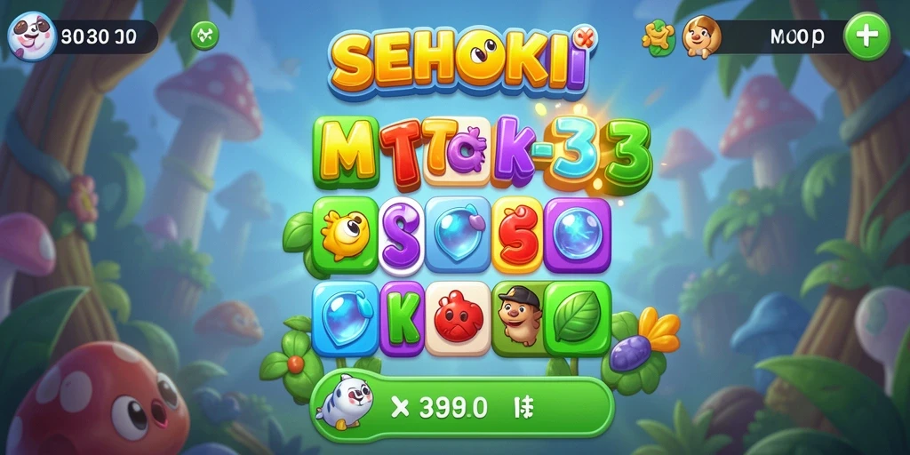 Screenshot gameplay SEHOKI yang menampilkan keseruan mencocokkan objek.