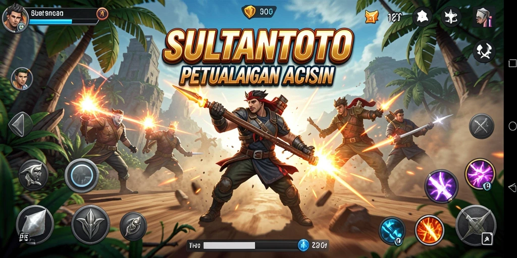 Tampilan seru dari gameplay SULTANTOTO penuh aksi.