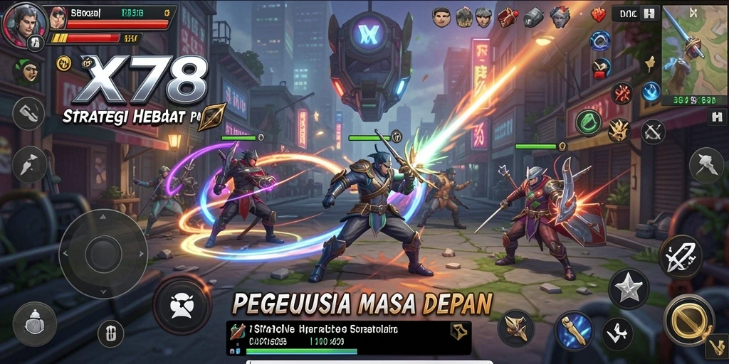 Tampilan gameplay X78 yang menarik dan penuh strategi.